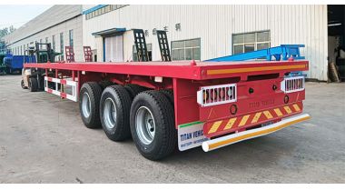 Tri Axle Flatbed Semi Trailer will be sent to Zambia