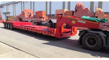 4 Axle Detachable Lowboy Trailer will be Shipped to Zambia