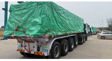 4 Axle End Dump Trailer Ready Ship to Zambia