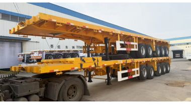 Semi Truck Flatbed Trailer will be Shipped to Zambia