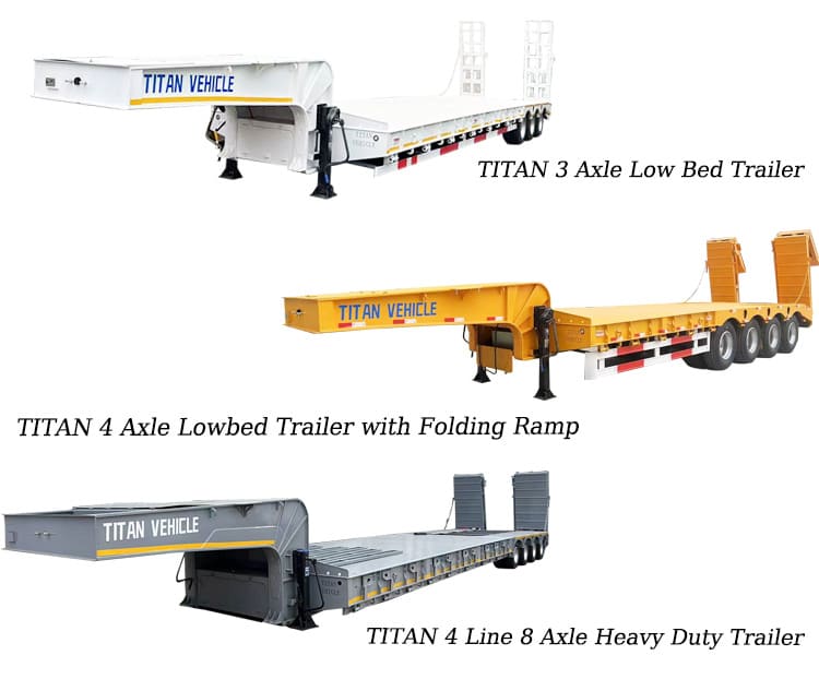 2023 Popular Low Bed Trailer for Sale Zambia