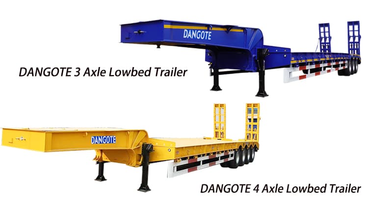 Dangote Lowbed Semi Trailer for Sale Zambia