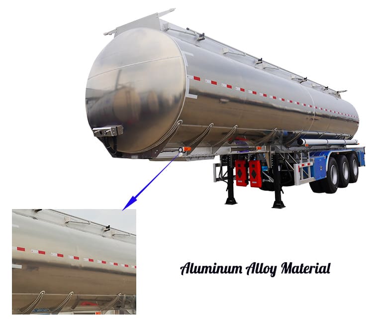 Aluminum Alloy Material Of Fuel Tanker Trailer For Sale In Zambia