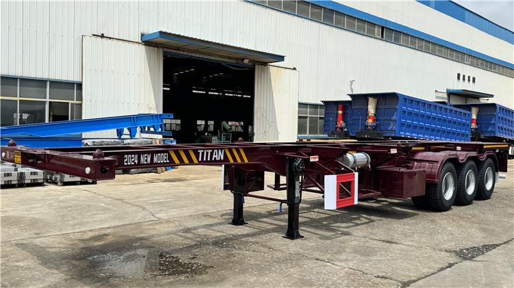 3 Axle 40 ft Container Chassis Trailer for Sale In Zambia