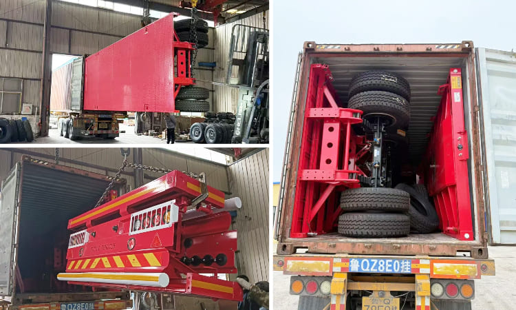 Tri Axle Flatbed Semi Trailer for Sale in Zambia
