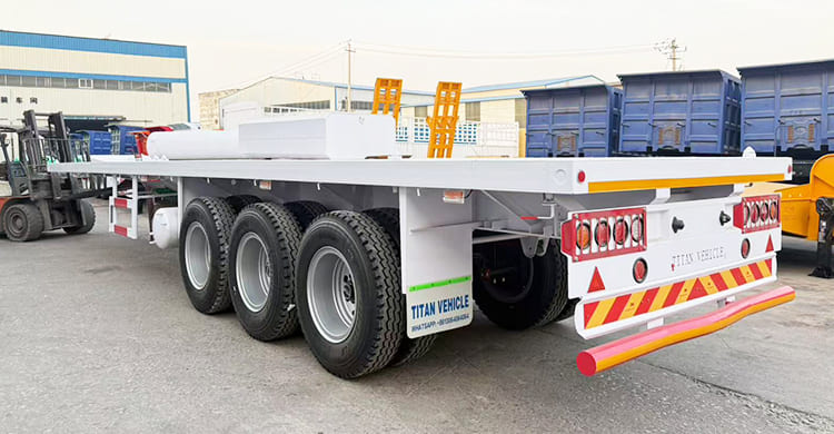 Truck Flatbed Trailer 3 Axle for Sale in Zambia