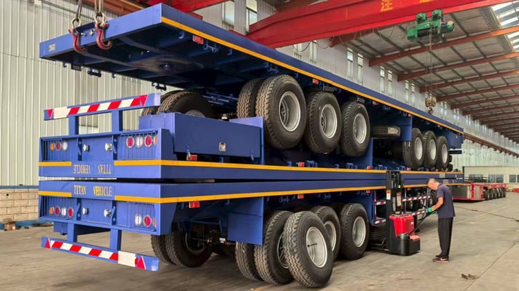 3 Axle Flatbed Semi Trailer for Sale in Zambia
