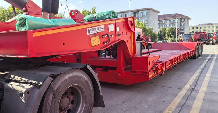 4 Axle Detachable Lowboy Trailer for Sale in Zambia