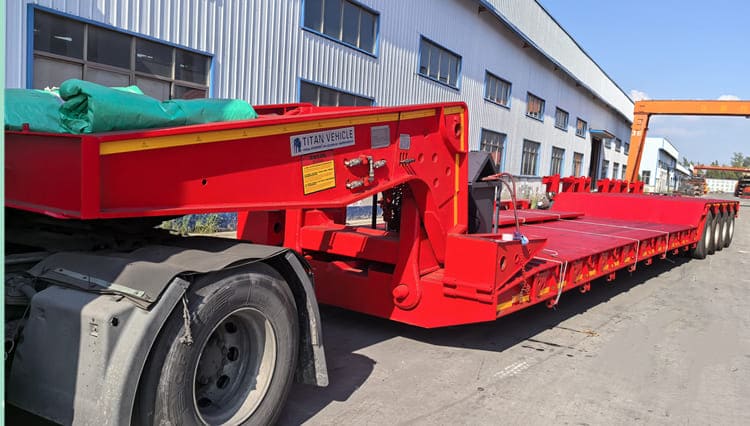4 Axle Detachable Lowboy Trailer for Sale in Zambia