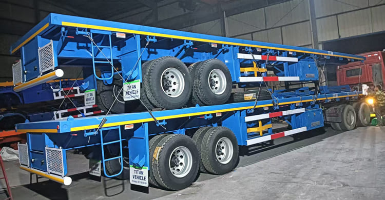 2 Axle Flatbed Trailer for Sale in Zambia