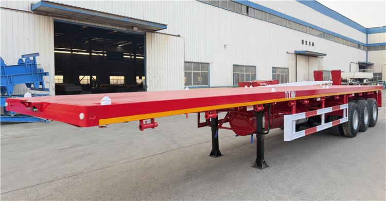 Tri Axle Flatbed Semi Trailer for Sale In Zambia