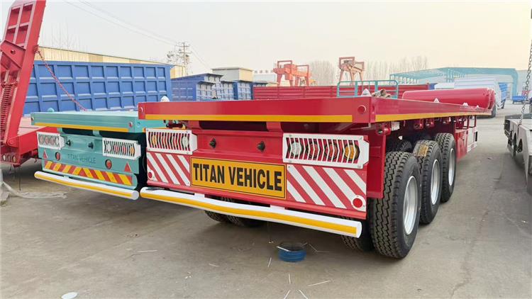 Tri Axle Flatbed Semi Trailer for Sale In Zambia