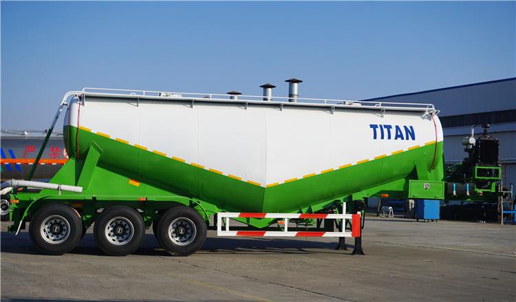 Tri Axle Dry Bulk Cement Trailer for Sale in Ghana