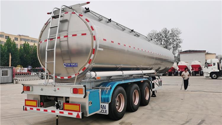 3 axles 40000 liters aluminum tankers trailer 