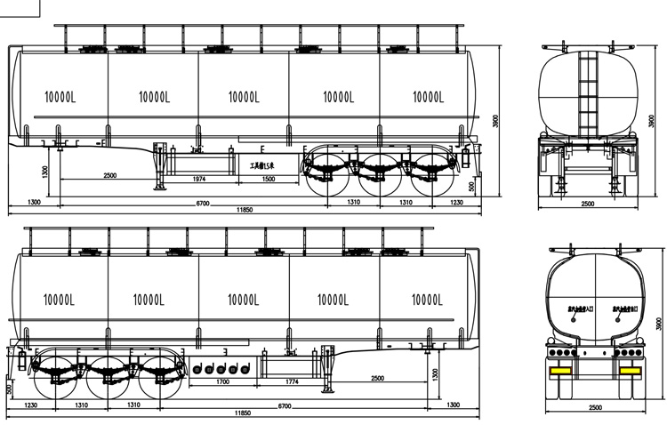 5000l tanker trailer
