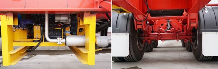 40 foot side loader container truck trailer
