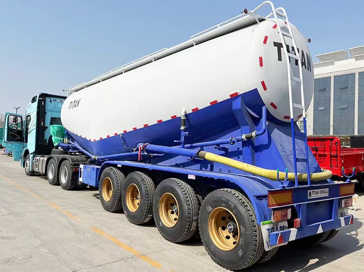 42 CBM 4 Axle Bulk Cement Tanker Trailer for Sale in Zambia