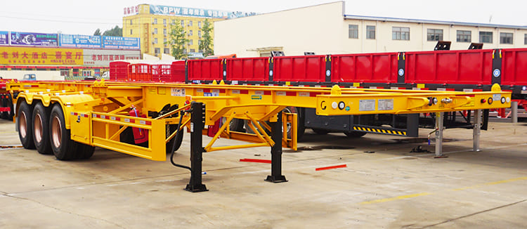 CIMC China New 12M Tri Axle Skeletal Trailer for Sale in Zambia Lusaka
