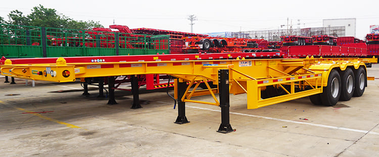 CIMC China New 12M Tri Axle Skeletal Trailer for Sale in Zambia Lusaka