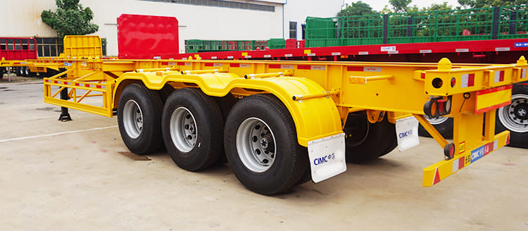 CIMC China New 12M Tri Axle Skeletal Trailer for Sale in Zambia Lusaka