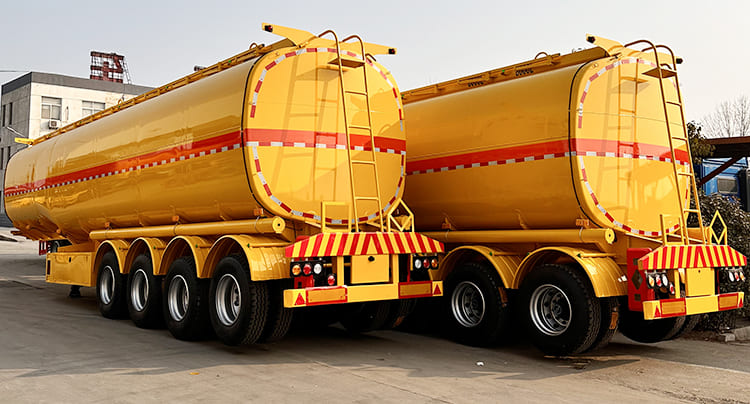 50000 Liters 4 Axle Crude Oil Tanker Trailer for Sale in Zambia Chingola