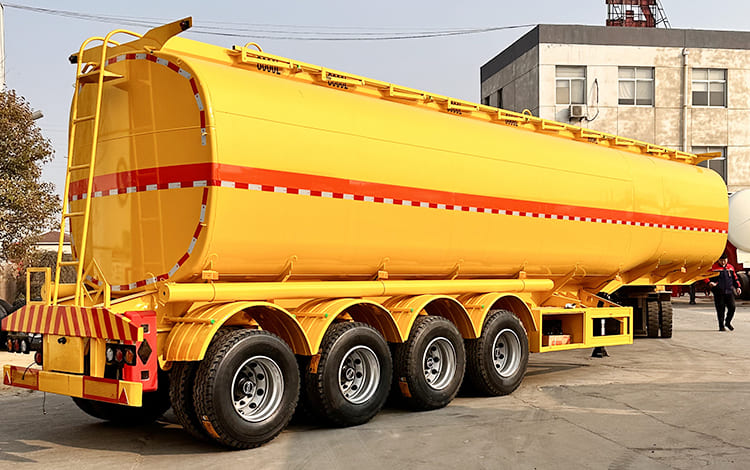 50000 Liters 4 Axle Crude Oil Tanker Trailer for Sale in Zambia Chingola