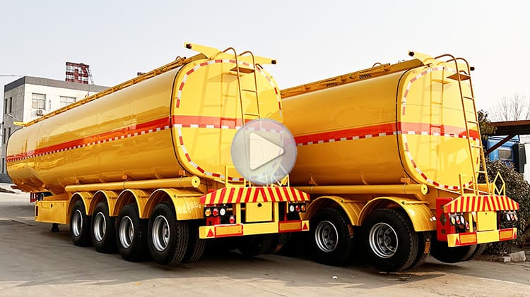 50000 Liters 4 Axle Crude Oil Tanker Trailer for Sale in Zambia Chingola