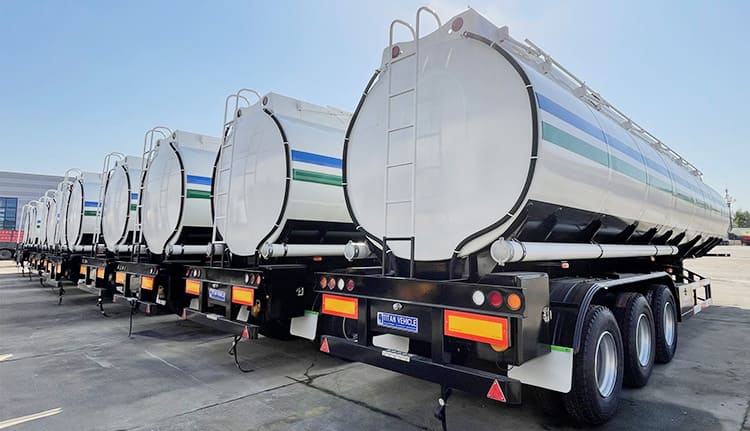 Tri Axle Fuel Tanker Trailer for Sale | Heavy Fuel Tanker Semi Trailer for Sale in Zambia