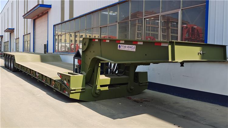 4 Axle 120 Ton Removable Gooseneck Trailer for Sale In Zambia Chingola