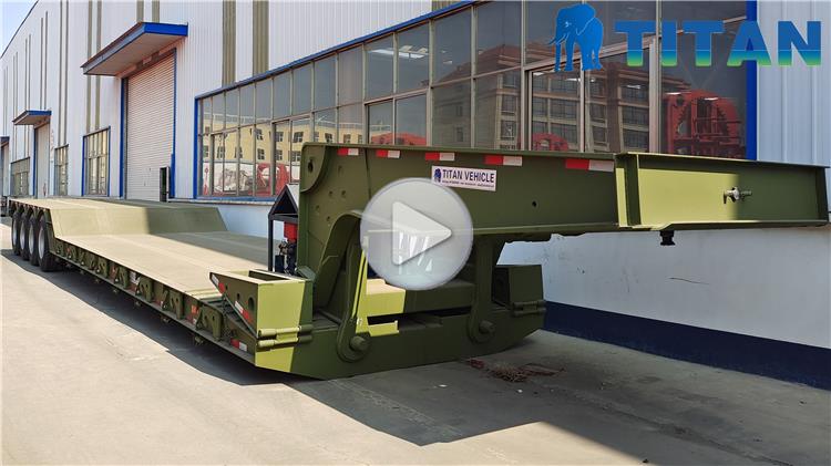 4 Axle 120 Ton Removable Gooseneck Trailer for Sale In Zambia Chingola