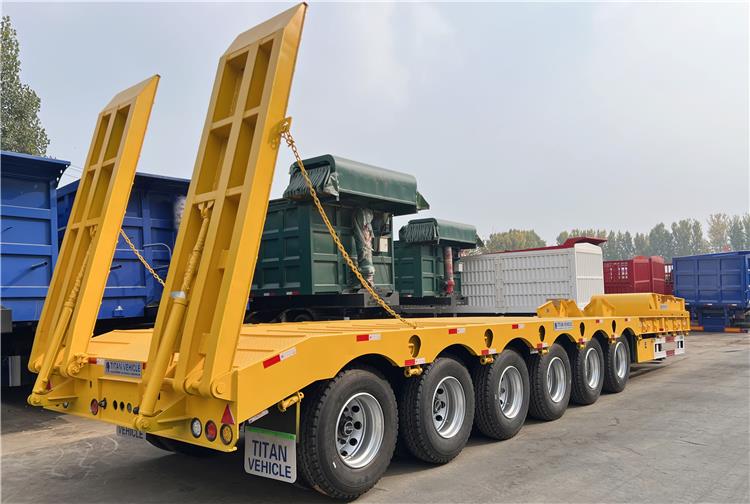 6 Axle 120 Ton Low Bed Trailer for Sale In Zambia