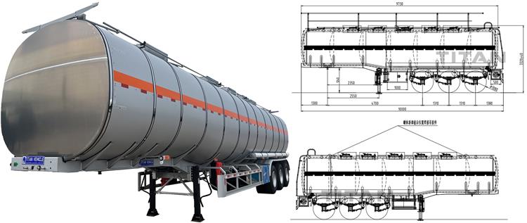 Tri Axle Stainless Steel Tanker Trailer for Sale In Zambia
