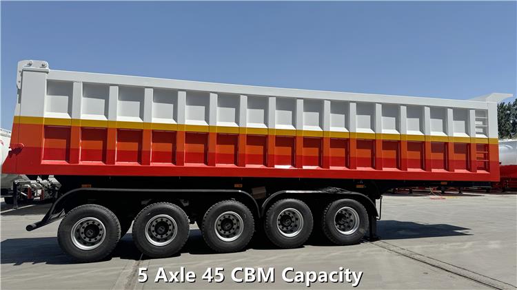 45CBM End Dump Semi Trailer for Sale Price In Zambia Lusaka