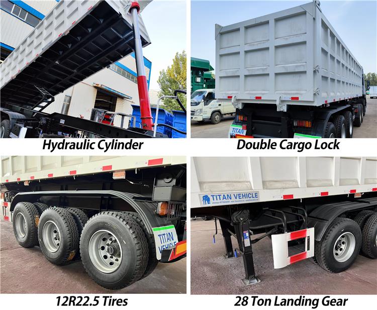 60 Ton Dumper Truck Trailer Price for Sale in Zambia