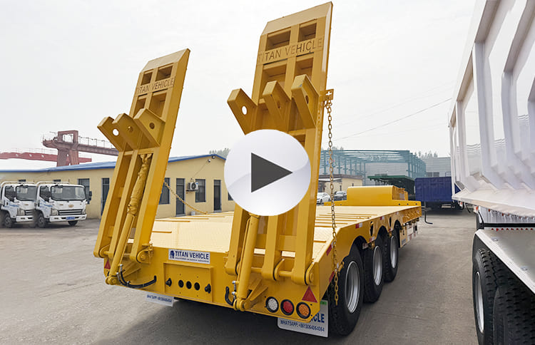 3 Axle Low Bed Trailer Manufacturers for Sale in Zambia, Chingola