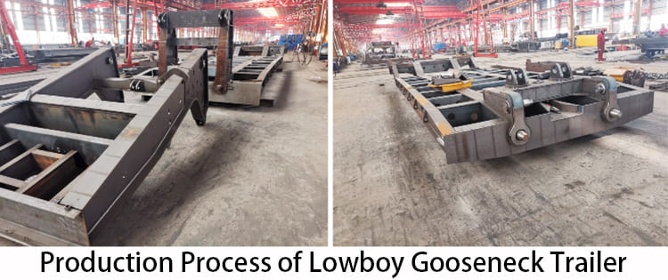 2 Line 4 Axle Lowboy Gooseneck Trailer for Sale in Zambia, Luanshya
