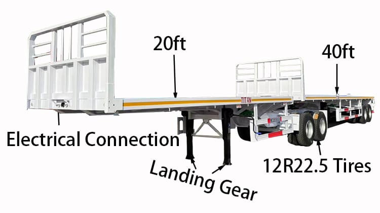 Superlink Flatbed Trailer Prices for Sale in Zambia, Lusaka