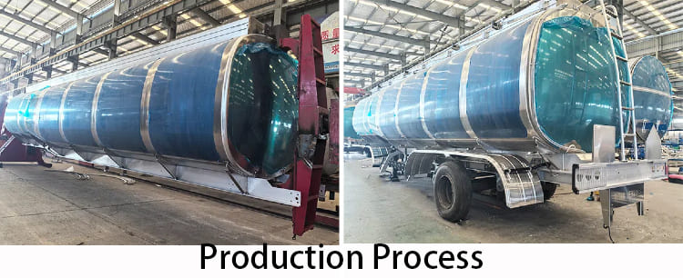 Tri Axle Aluminum Tanker Trailer for Sale in Zambia, Chingola