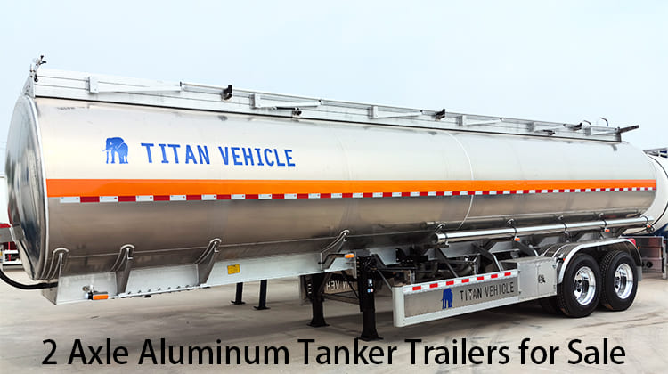 2 Axle Aluminum Tanker Trailers for Sale in Zambia, Kitwe