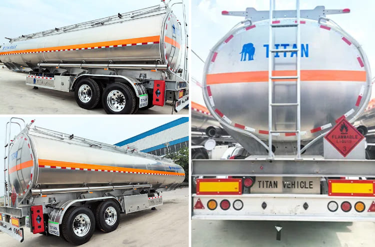 2 Axle Aluminum Tanker Trailers for Sale in Zambia, Kitwe