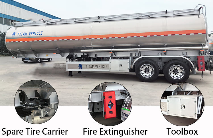 2 Axle Aluminum Tanker Trailers for Sale in Zambia, Kitwe