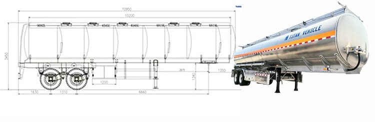 2 Axle Aluminum Tanker Trailers for Sale in Zambia, Kitwe
