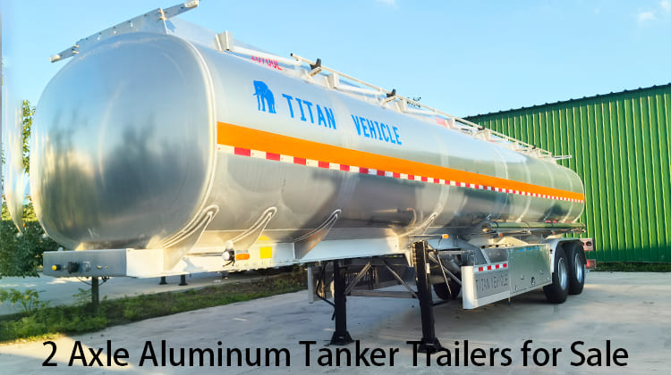 2 Axle Aluminum Tanker Trailers for Sale in Zambia, Kitwe