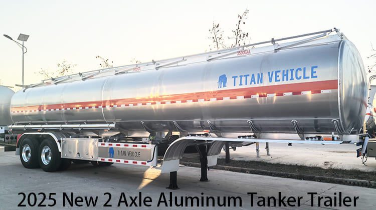 2025 New 2 Axle Aluminum Fuel Tanker Trailer for Sale in Zambia, Chingola