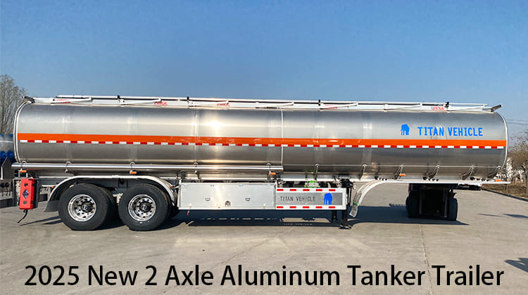 2025 New 2 Axle Aluminum Fuel Tanker Trailer for Sale in Zambia, Chingola
