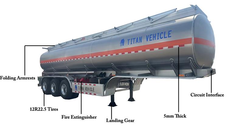 Aluminum Petrol Palm Oil Tanker Trailer Price for Sale In Zambia Zmkaa