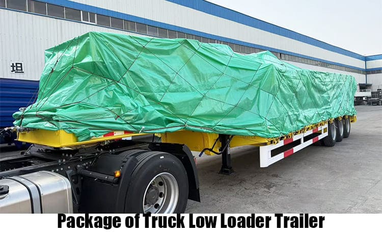 Tri Axle Low Bed Loader Truck Trailer for Sale in Zambia