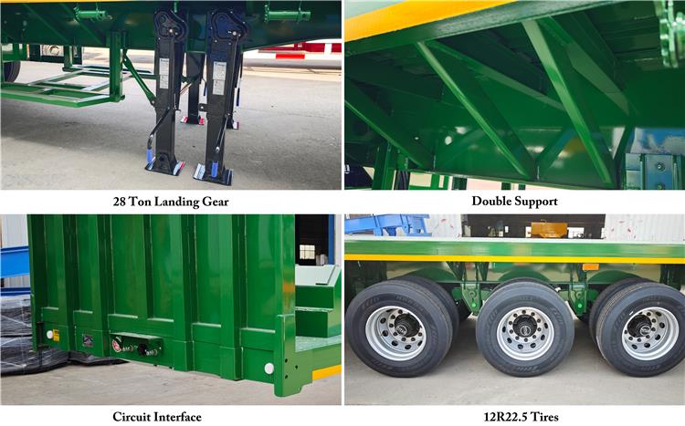 Flatbed Truck Semi Trailer for Sale In Zambia