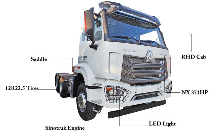 Howo NX 371 Truck Head Price for Sale In Zambia Lusaka