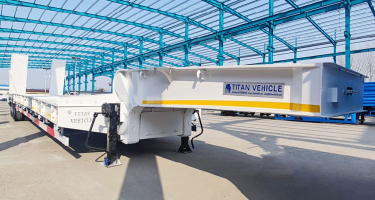 3 Axle Low Bed Trailer Truck Price for Sale in Zambia 